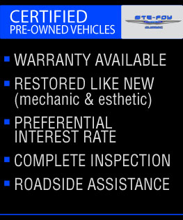 Certified vehicles